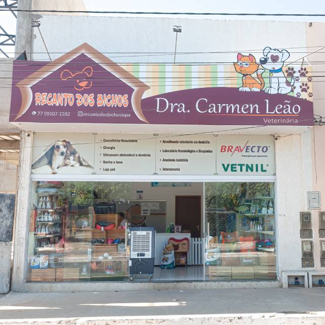 Centro Veterinário e Pet Shop Recanto dos Bichos 1 Consultório Veterinário
e Pet Shop Recanto dos Bichos